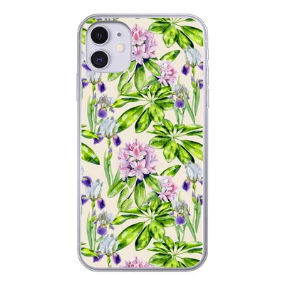 Produktbild von MuchoWow® Handyhülle Schutzhülle Hülle für iPhone 11 Hortensie - Blatt - Blüte Silikon Softcase Handy Hülle - Handytasche