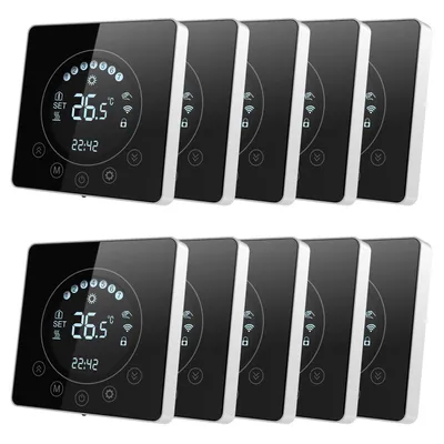 Obrázek produktu pro 10x Digitální pokojový termostat LCD Termostat Nástěnný termostat Skryté podlahové vytápění Infračervené vytápění Vnitřní teploměr