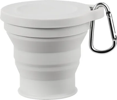 Immagine prodotto di INF Tazza pieghevole - 180 ml, portatile e impermeabile Grigio