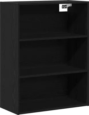 Image de Armoire murale suspendue Chêne noir 69,5 x 32,5 x 90 cm