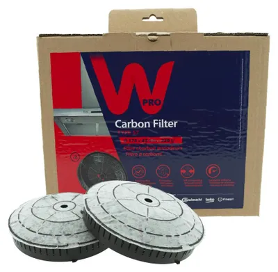 Image de Whirlpool Filtre à charbon 175 mm Wpro CHF57 Hotte d'aspiration 2 pièces