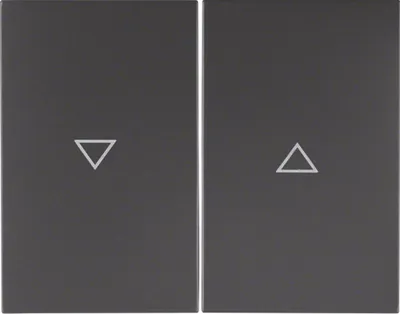 Productafbeelding van Berker K.1, schommel met pijlpictogram, antraciet, mat oppervlak, 1 stuk.
