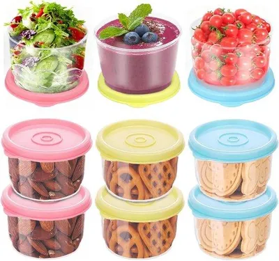 Produktbild von 160 ml luftdichter Lebensmittelbehälter, leckfrei, wiederverwendbar für Joghurt, Saucen, Marmeladen und Gewürze