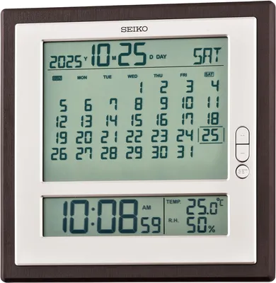 Image de Seiko QHL100B Horloge murale / horloge de bureau à affichage numérique