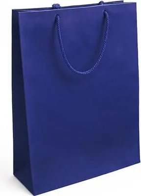 Zdjęcie produktu dla Torby Papierowe Na Prezenty 240x90x320 Granatowe