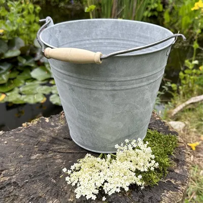 Produktbild von Wassereimer, Blecheimer als Garteneimer, Aschekübel in Altzink