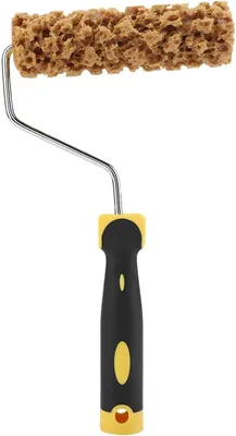 Imagen del producto de Rodillo texturizado de 15 cm, con mango ergonómico, fabricado con materiales naturales, ideal para decoración de paredes