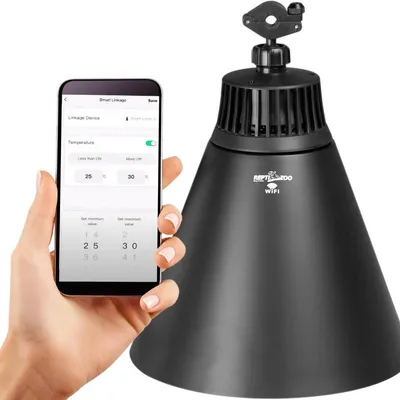Obrázek produktu pro Repti-Zoo Smart Wi-Fi Deep Lamp L - lampa na topné a UVB žárovky Wi-Fi Repti-Zoo
