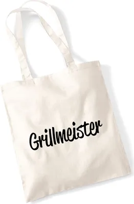 Produktbild von Huuraa Jutebeutel Grillmeister BBQ 10 Liter Natural Baumwolle Tasche Geschenkidee