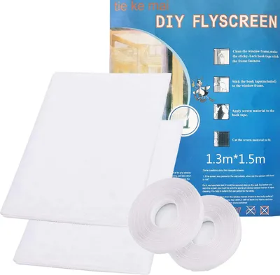 Imagen del producto de Mosquitera, 130 x 150 cm, cortable, para ventanas