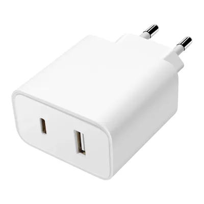Produktbild von Original Xiaomi 33W Netzteil mit USB + USB-C Anschlüssen - Weiß