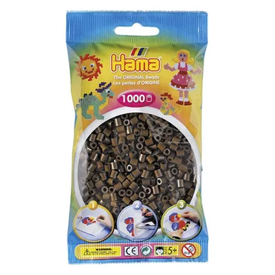 Image de Hama perles marron 1000pcs, 1sachet