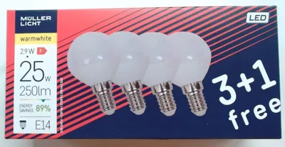 Immagine prodotto di Müller-Licht 4x gocce LED 3W E14 250lm