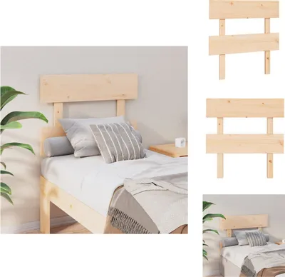 Produktbild von vidaXL Bett-Kopfteil 78,5x3x81 cm Massivholz Kiefer -  Kopf- & Fußenden