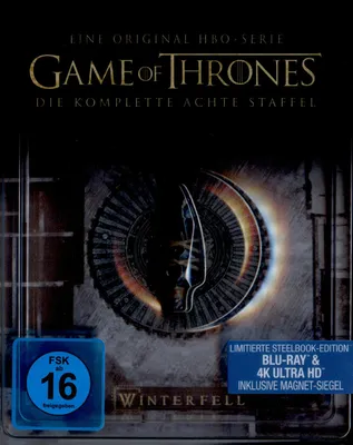 Produktbild von Game of Thrones - Staffel 8 - Limited Steelbook-Edition (3 Blu-ray 4K Ultra HD + 3 Blu-ray 2D)