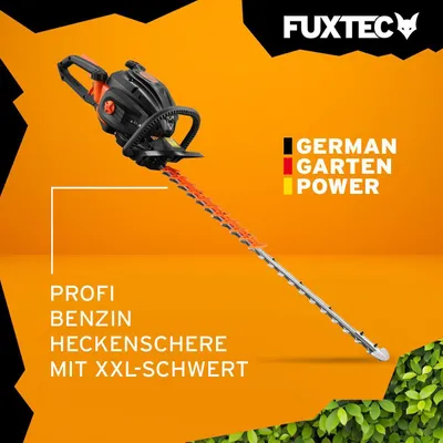 Produktbild von FUXTEC Profi Heckenschere | XXL Schwert 80cm | 2T | 6,3kg | 1PS | 25,4ccm | 450ml | FX-MHP126