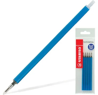 Image de Recharge pour stylo à bille Stabilo Marathon, 0,38 mm, bleu