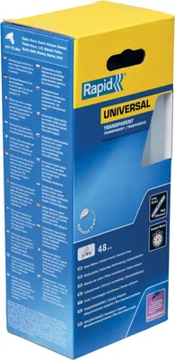 Image de Rapid Tools 5001411 Cartouche de colle Rapid universelle transparente, diamètre 12 mm