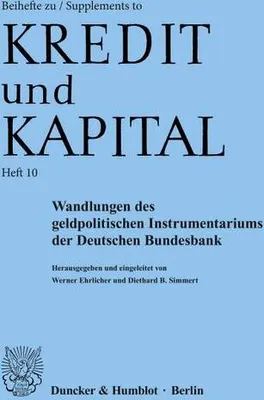 Produktbild von Wandlungen des geldpolitischen Instrumentariums der Deutschen Bundesbank.