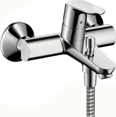 Produktbild von Hansgrohe Wannenarmatur Focus, 31940000, Einhandmischer für Wanne mit Keramikkartusche, Automatische Rückstellung, Chrom, 09597 6