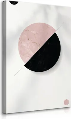 Produktbild von Muralo Leinwandbild Canvas ABSTRAKTION Kreise Moderne Muster für Wohnzimmer Br. 60cm x Hö. 90cm