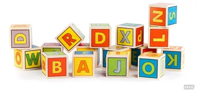 Image de Blocs de construction Bajo Alphabet - Set de 16 jouets en bois