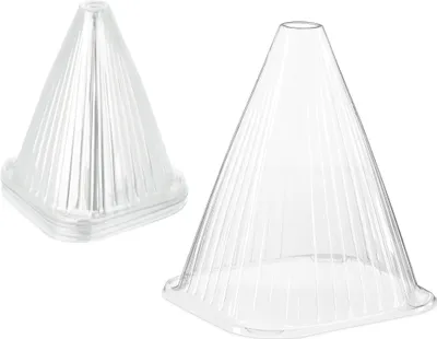 Produktbild von Relaxdays Pflanzenhut, 24 Stück, Schneckenschutz, Frostschutz, Wachstumshilfe, HBT: 22 x 19 x 19 cm, PVC, transparent