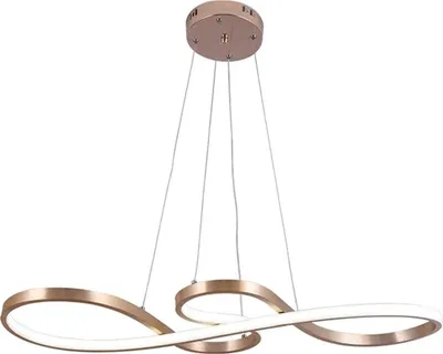 Image de Suspension, design moderne, fonctionnalité de la télécommande, or L75cm 50W, blanc froid