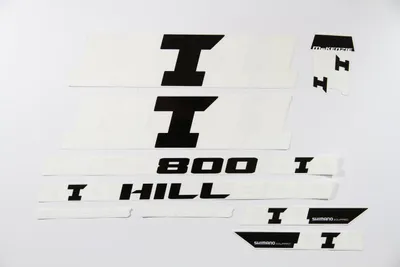 Produktbild von Fahrrad Nachbildung Satz Aufkleber Rahmen frame Decal Sticker MC KENZIE weiß schwarz
