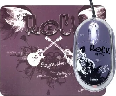 Obrázek produktu pro Salitek Expression Maus mit pad 800dpi, USB 2.0 Rock Chick