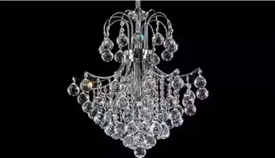 Produktbild von Lüster Art Luxus Deckenlampe Kronleuchter Deckenleuchter Lampen Silber