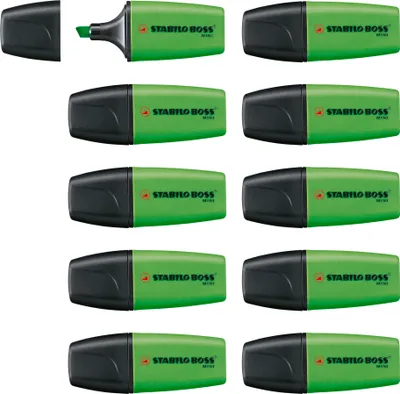 Produktbild von STABILO Textmarker - BOSS MINI - 10er Pack - grün
