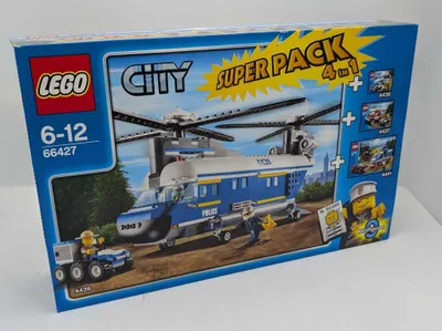 Produktbild von Lego City 66427 4In1 Super Pack 4439+4436+4437+4441 Mit 9 Figuren Und Zubehör