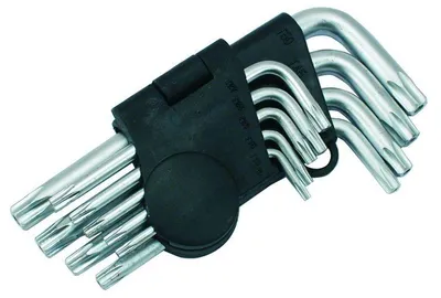 Obrázek produktu pro Sada torxových klíčů Beast, rozměry T10-T50, s otvorem, 9 kusů, ocel CV