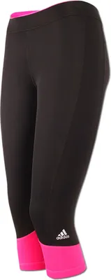 Produktbild von adidas Damen Laufhose Techfit Capri Tight Gr.XS schwarz-pink (AI3072)