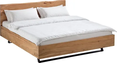 Produktbild von home24 Massivholzbett - Akazie Massiv / Metall
