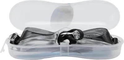 Produktbild von Schwimmbrille mit weicher Silikondichtung, wasserdicht und beschlagfrei, inklusive Brillenetui und Ohrstöpseln