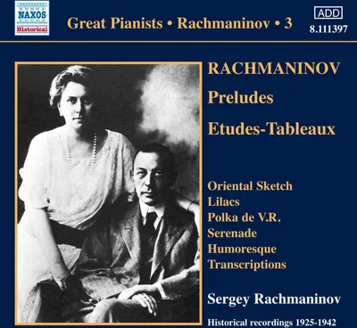 Obrázek produktu pro Various: Sergej Rachmaninoff Vol.3 (Victor Recordings)