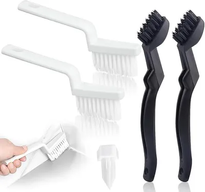 Produktbild von Fugenbürste Bad Multifunktionale Reinigungsbürste Spaltreinigungsbürste Fugenreinigungsbürste Mit Harten Borsten Für Tiefenreinigung Von Fenstern Badezimmern Küchenspülen Und Fliesenfugen 4Stk