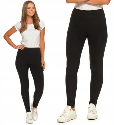 Productafbeelding van MORAJ dames leggings met hoge taille en ribbels, modieus, sportief, maat L/XL, zwart
