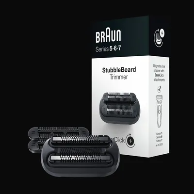 Produktbild von Braun EasyClick 3-Tage-Bart-Trimmeraufsatz für Rasierer Herren, kompatibel mit Series 5, 6 und 7 Elektrorasierer (Rasierer Modelle ab 2020)