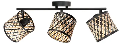 Produktbild von Spot - natürlich schwarz - Sumba - bambus metall - aufbauleuchte - E14 - 4489ZW - Mexlite