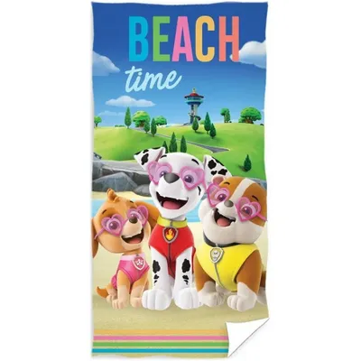 Produktbild von Kinderbadetuch 70x140 PAW PATROL Hunde BAUMWOLLE