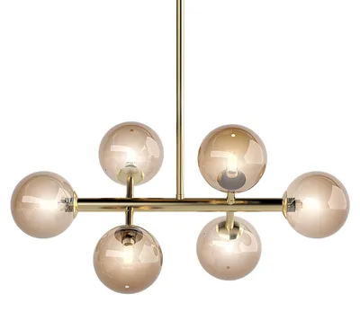 Produktbild von home24 Deckenleuchte - Metall - 6-flammig