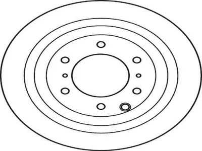 Produktbild von TRW Bremsscheiben (2 Stück) Hinterachse DF4944S