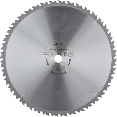Produktbild von Wolfcraft Kreissägeblatt 450 mm 40 Zähne Hartmetall