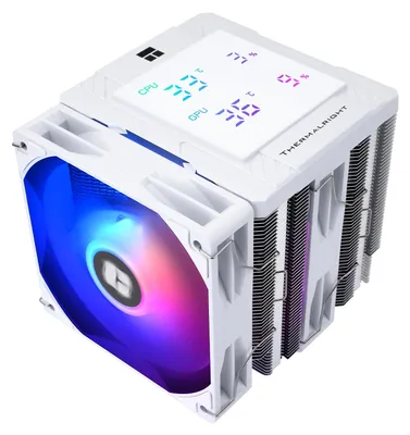 Produktbild von Thermalright TR Peerless Assassin 120 Digital ARGB White CPU-Luftkühler, Digitale Bildschirmabdeckung, 6 Heatpipes, 162 mm Höhe, für AM4/AM5, Intel LGA1700/1851/115X/1200, Kompatibel mit ATX-Gehäusen