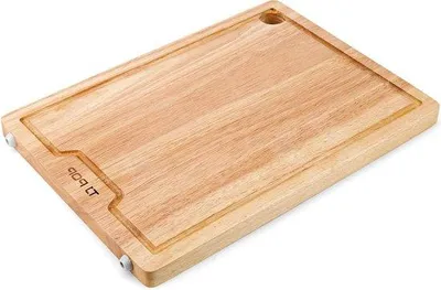 Obrázok produktu pre Drevená doska na krájanie 33 x 254 cm - na mäso, zeleninu, grilovanie - s otvorom na zavesenie
