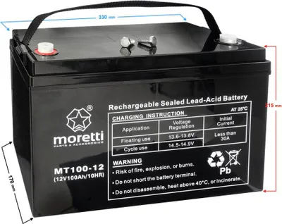 Image de Moretti UPS MT100-12 Batteries
