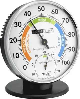 Produktbild von Analoges Thermo-Hygrometer mit farbigen Komfortzonen, 45.2033, TFA Dostmann